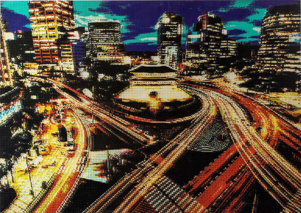 남대문야경, 2017, Mixed media on canvas , 194x130cm-2.jpg