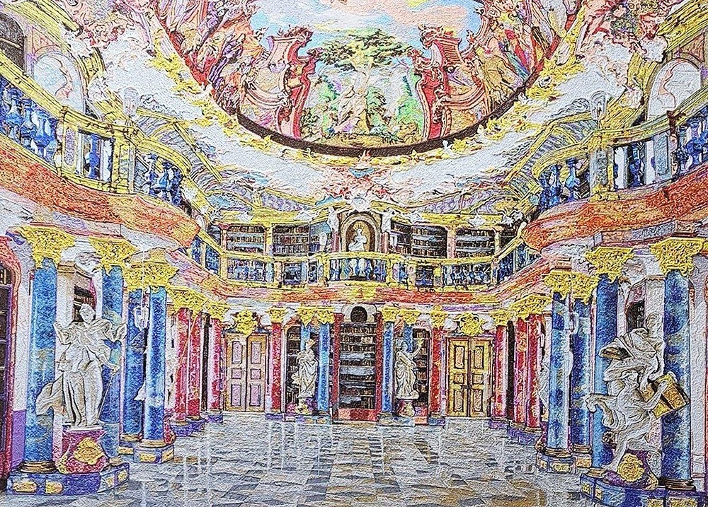 비블링겐수도원도서관Wibingen Abbey Library, 2023, Mixed media on canvas. 194x130cm-ㅊ20.jpg